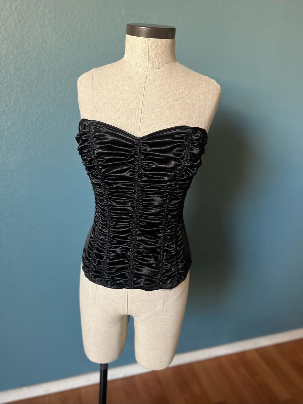 Frederick's of Hollywood Black Strapless corset Bustier